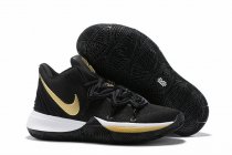 Nike Kyrie 5 Black White Gold-logo